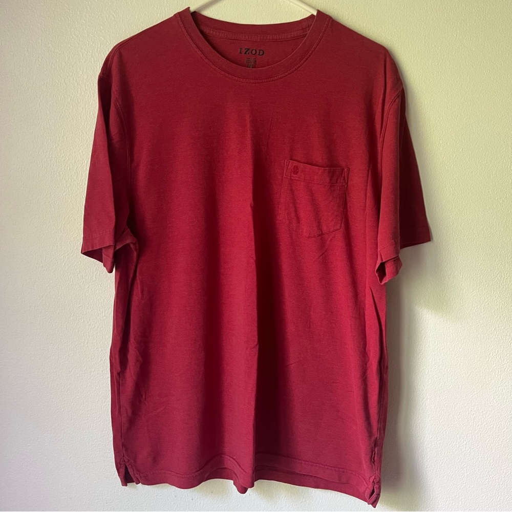 Mens Red Izod Tshirt - Picture 1 of 2